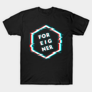 FOREIGNER POLYGON GLITCH T-Shirt